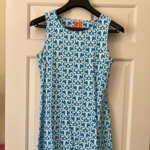 Jude Connally Sz. S Blue Ikat Shift Dress